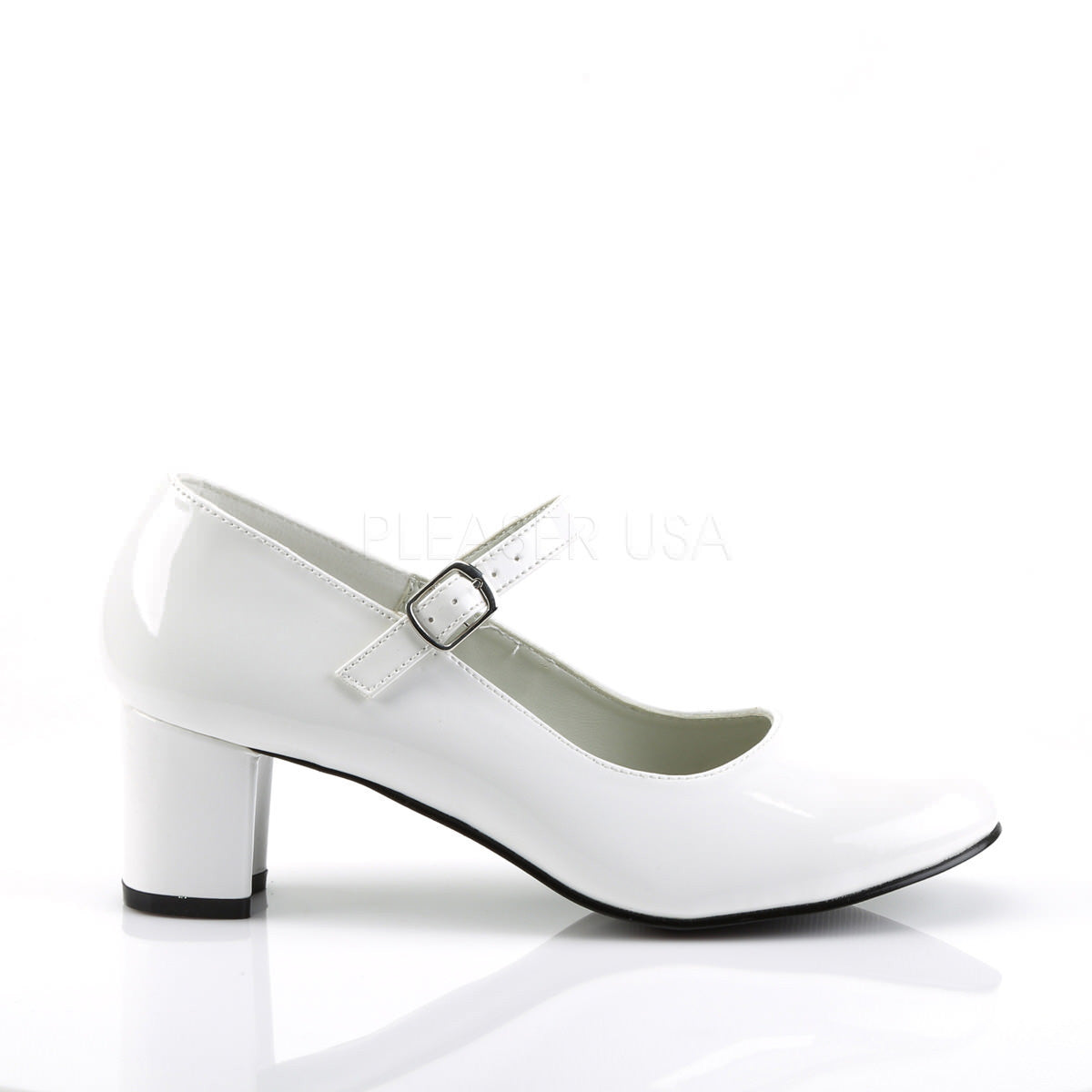 FUNTASMA SCHOOLGIRL-50 White Pat Retro 