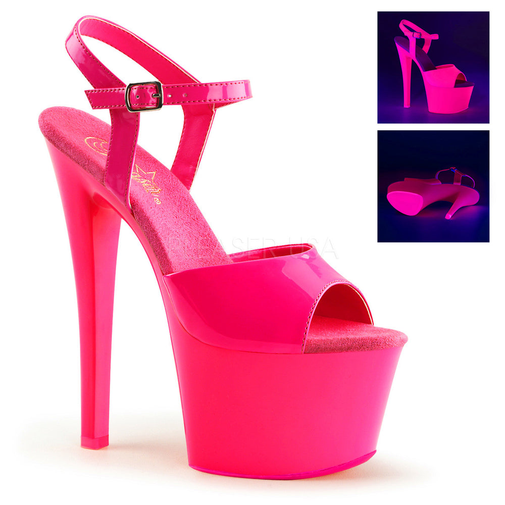 pleaser boots pink