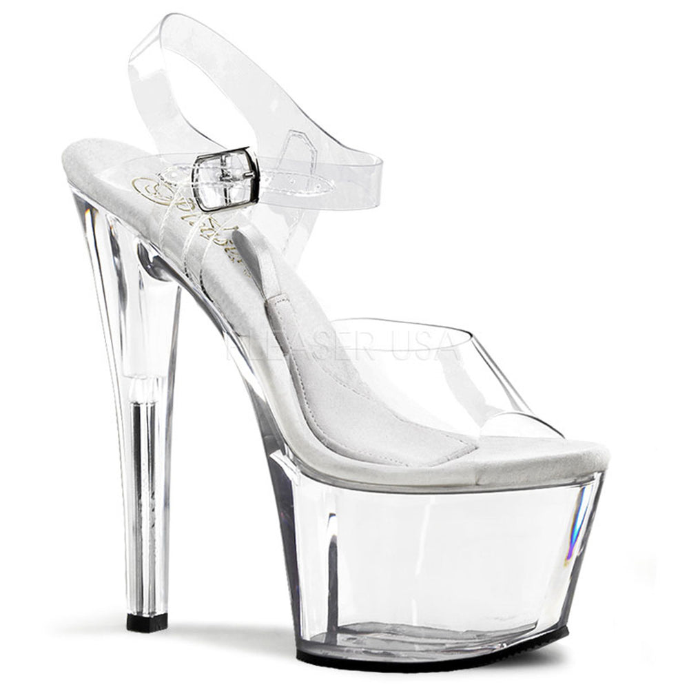 cheap clear heel shoes