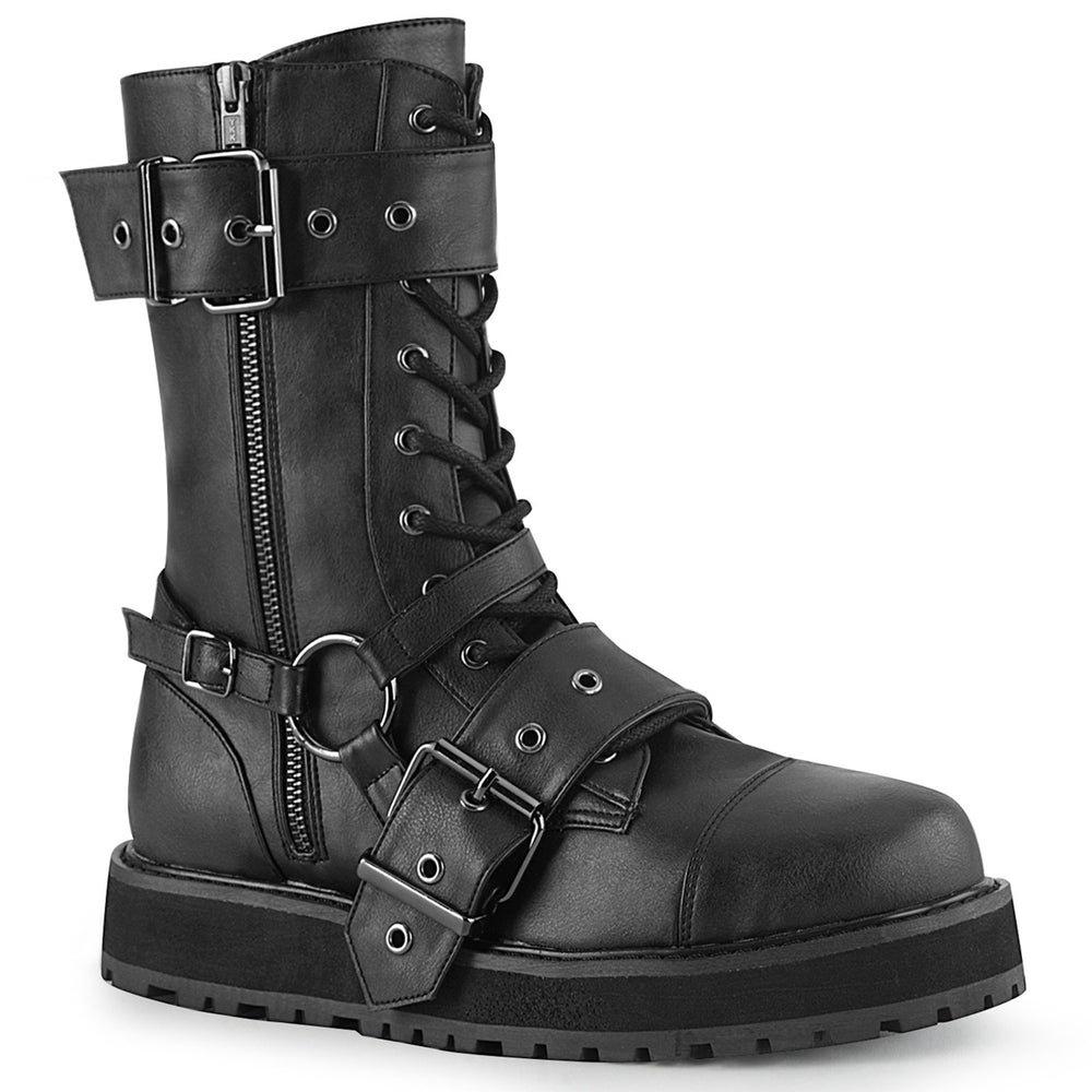 black goth boots mens
