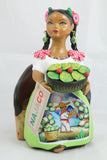 Lupita Doll Sitting with Basket of Nopales