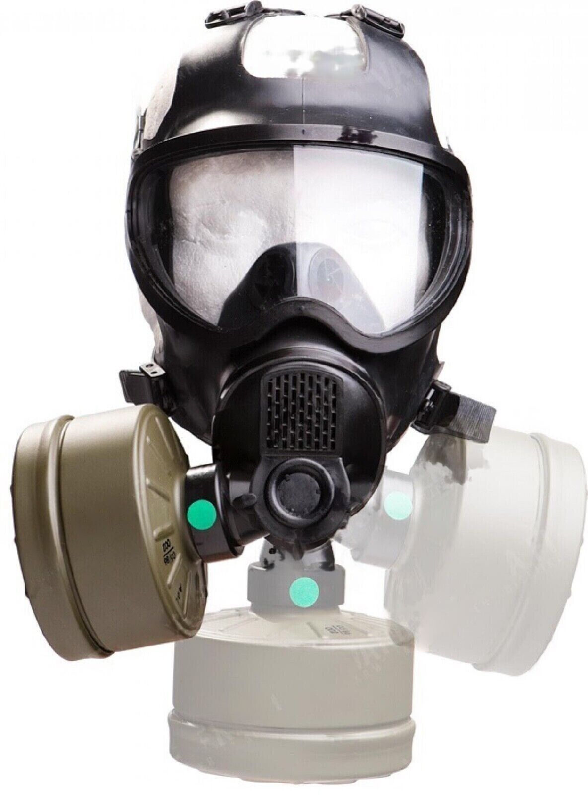 MIRA Safety CM-7M Military Gas Mask w/ Canteen - CBRN Protection