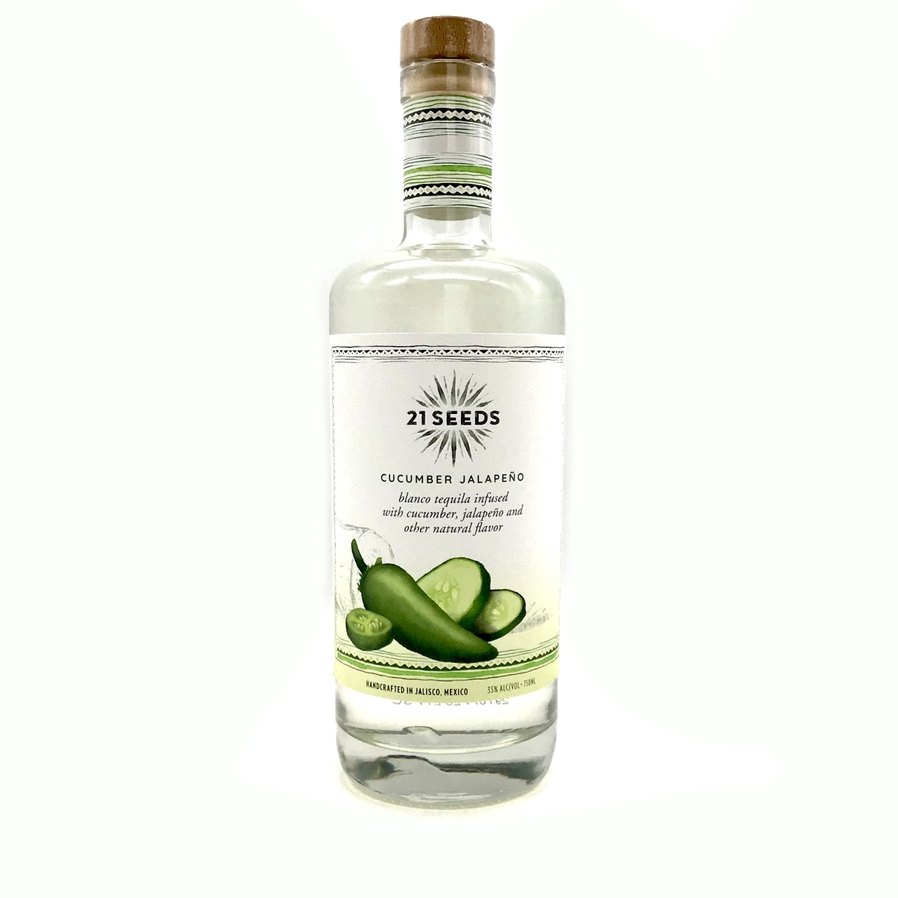 21 Seeds Cucumber Jalapeno Infused Blanco Tequila