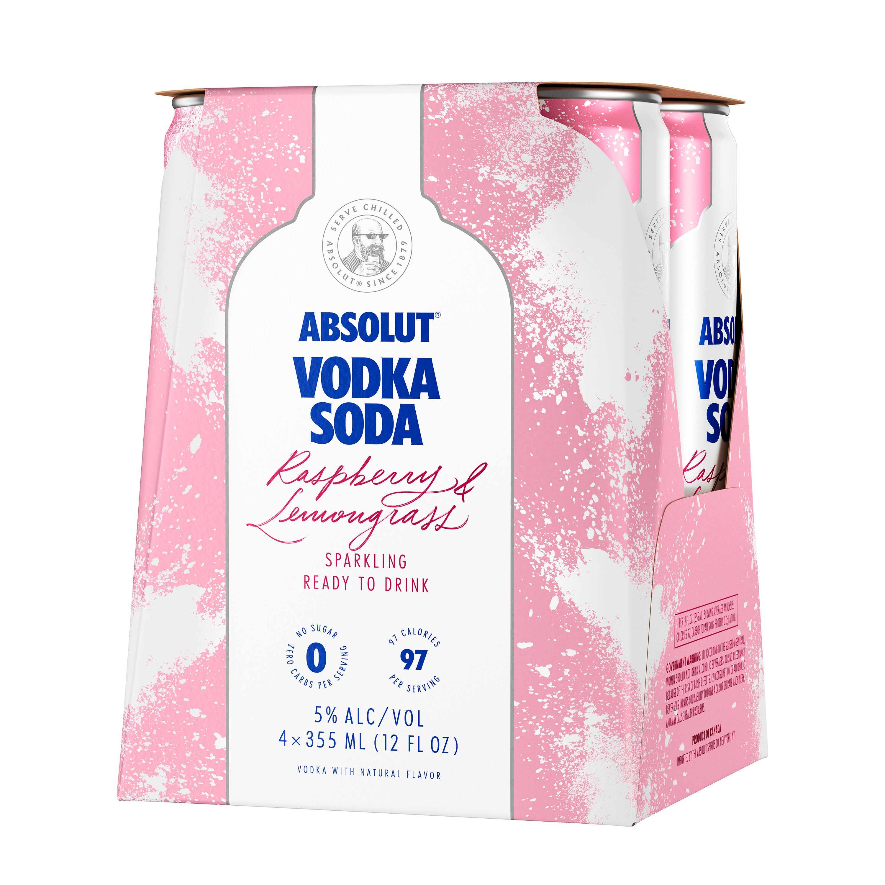 Absolut Vodka Raspberry Lemongrass Cans