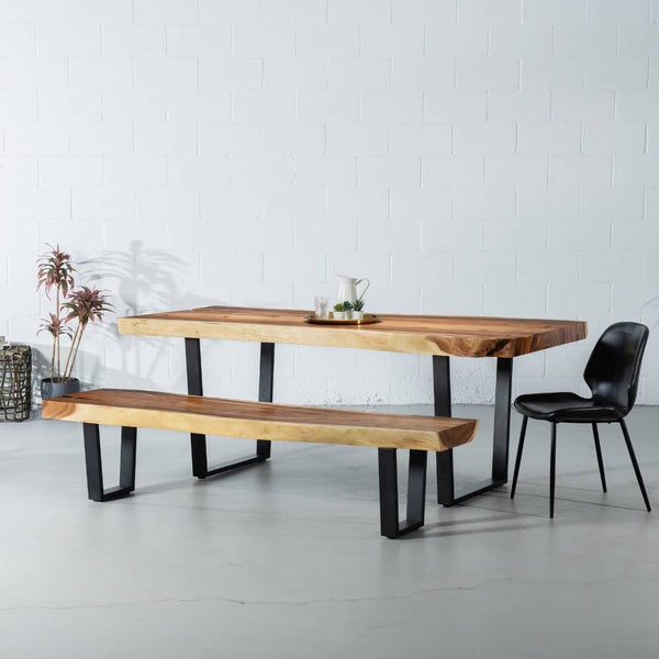 Suar Live Edge Unique Slab Dining Table - 71 Long (choice of