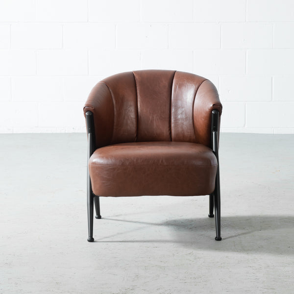 KYOTO - Brown Vegan Leather Chair – Wazo Furniture