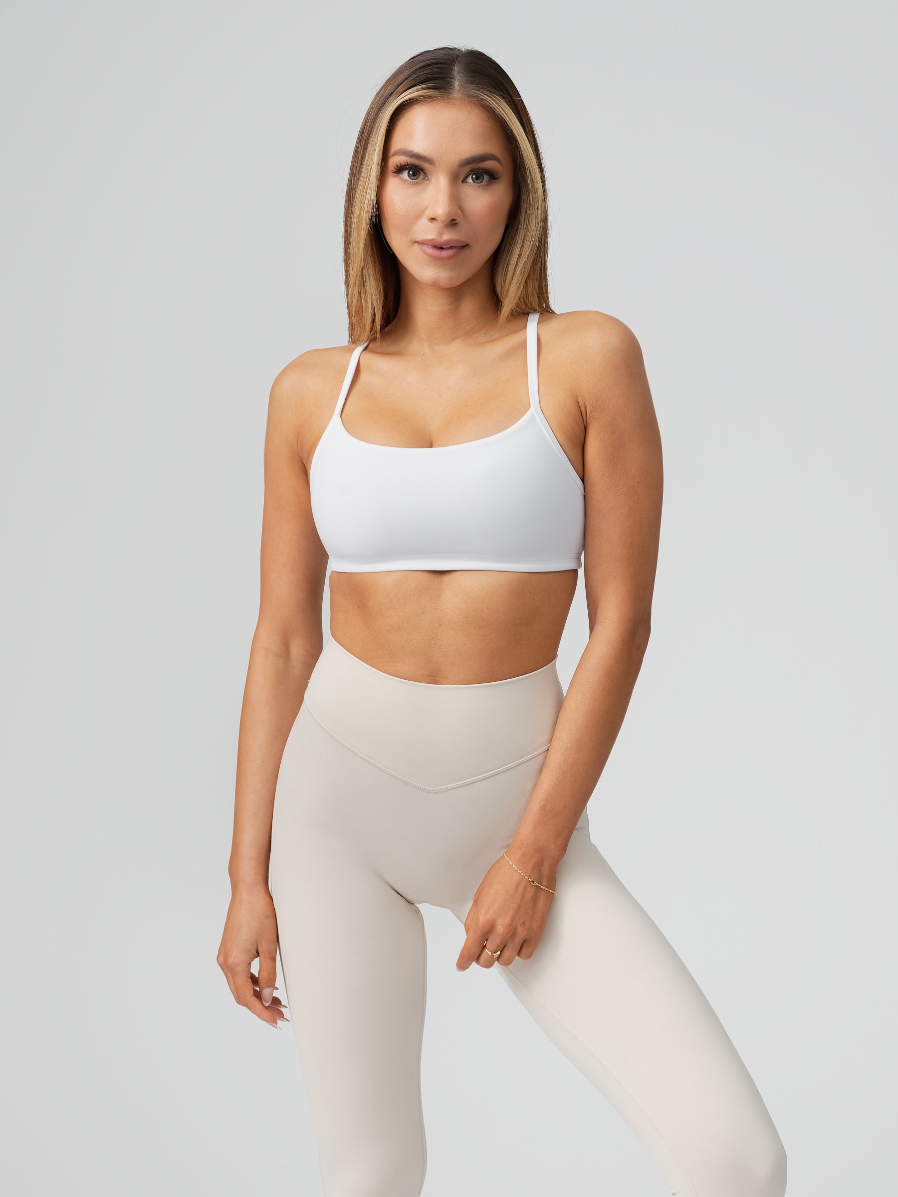 Reversible Sports Bra - White and Stardust curated on LTK