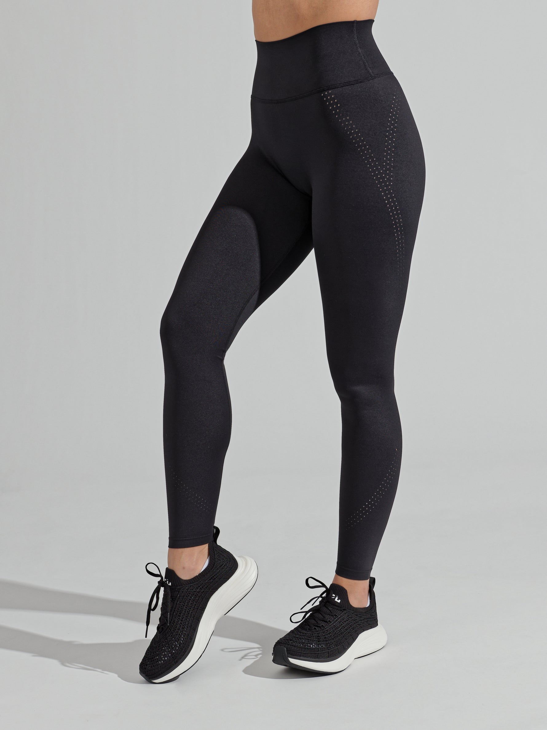 Lit Laser Cut Legging - Onyx Black – Buffbunny