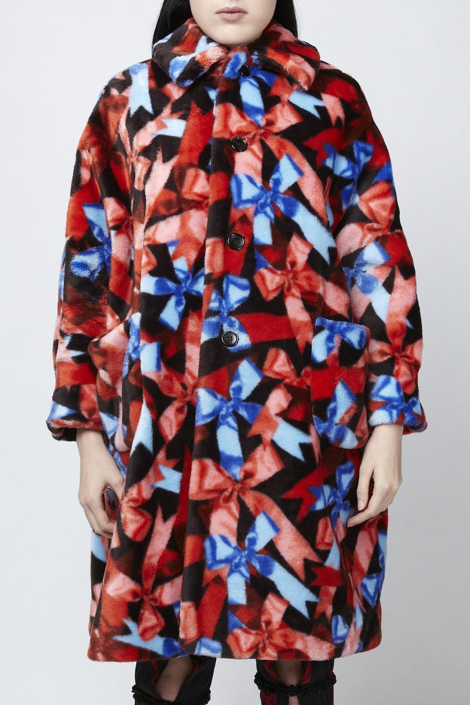 COMME des GARÇONS Bow Print Blanket Coat – dot COMME