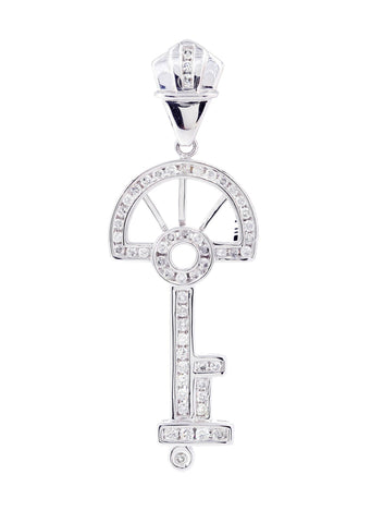 Diamond Key Pendant