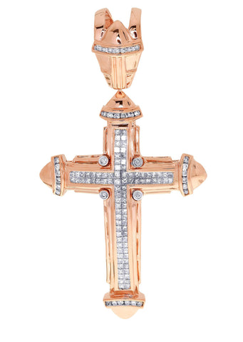 Rose Gold Diamond Cross