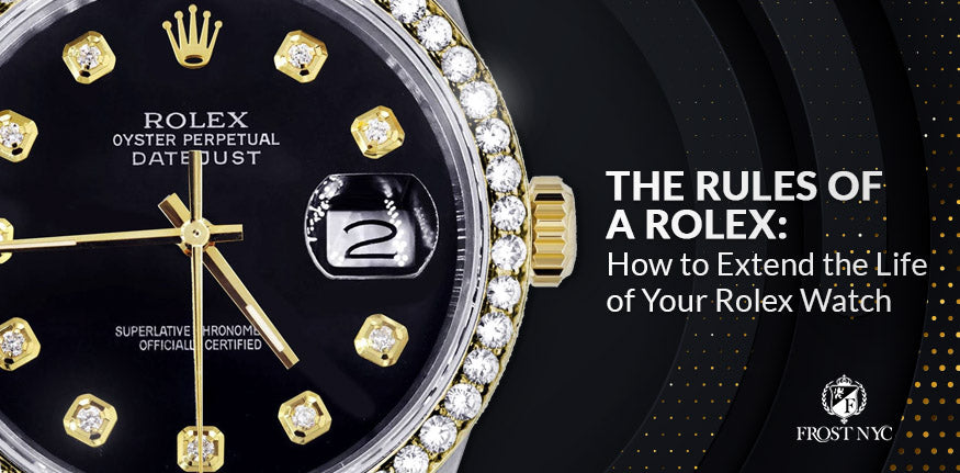 Autonom Hvis patois Reglerne for et Rolex: Sådan forlænger du levetiden på dit Rolex-ur –  FrostNYC