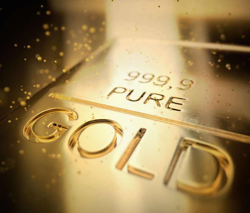 a 999.9 gram bar of pure gold