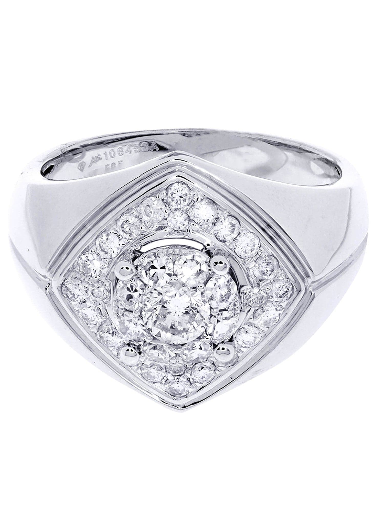 Mens Diamond Ring/ 1.05 Carats/ 9.04 Grams