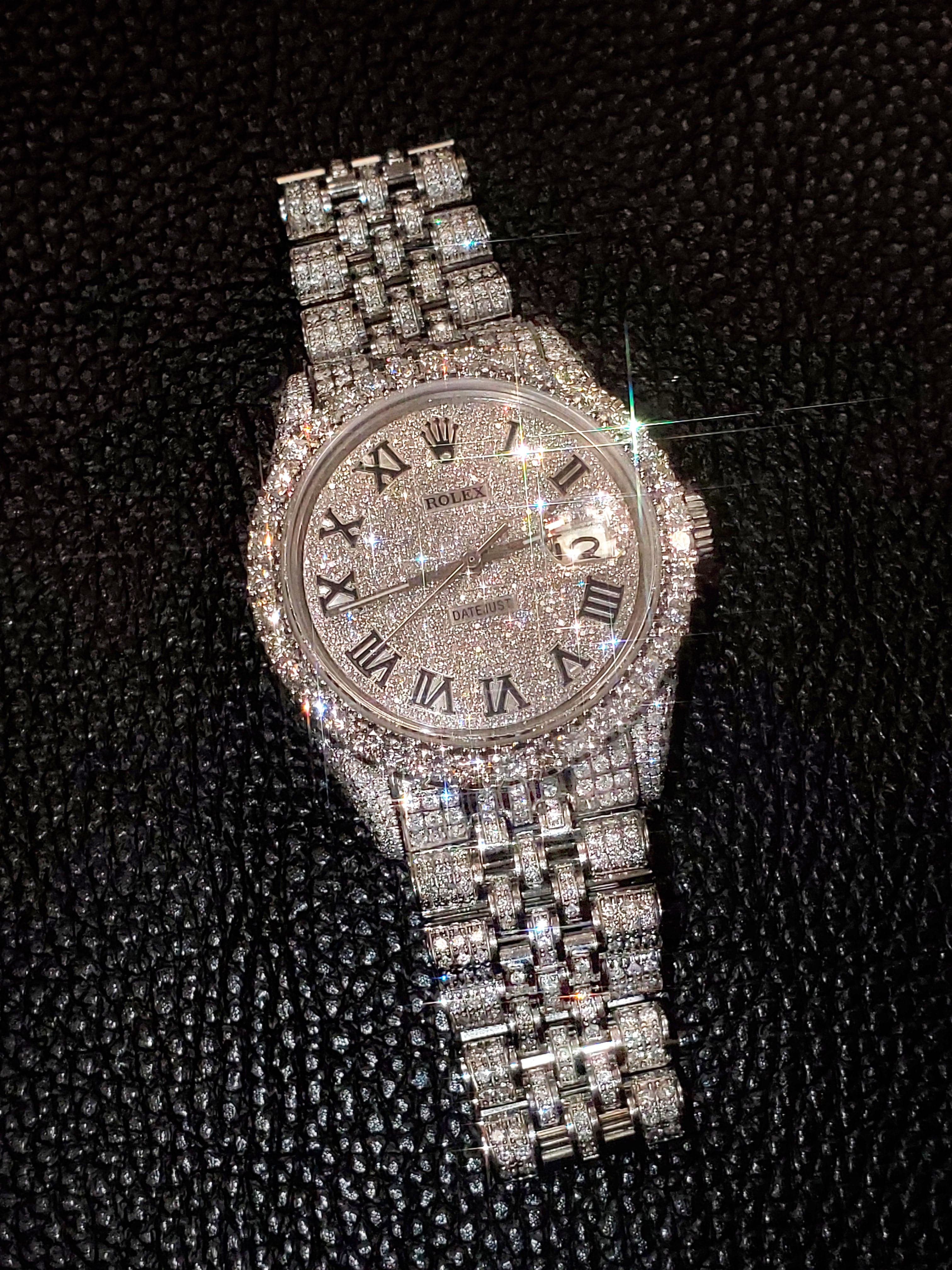 rolex full iced out