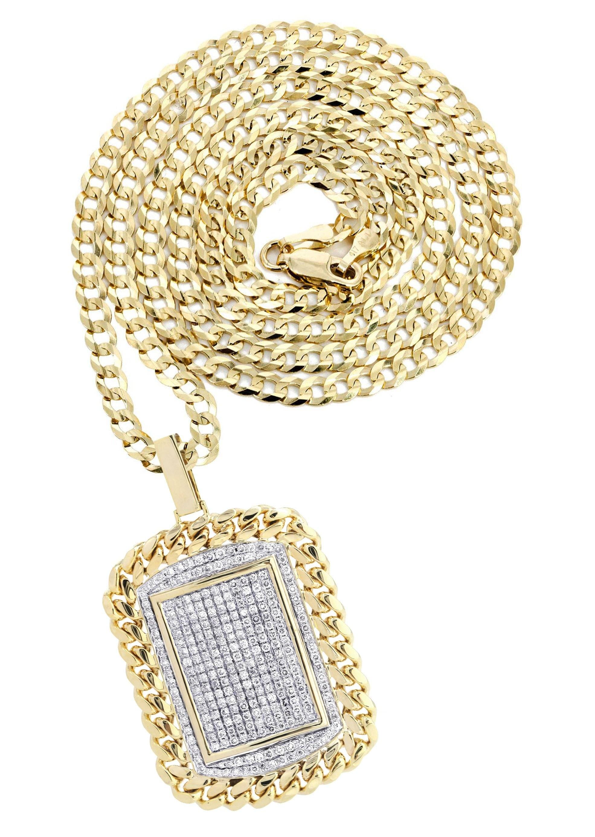 10k gold dog tag necklace