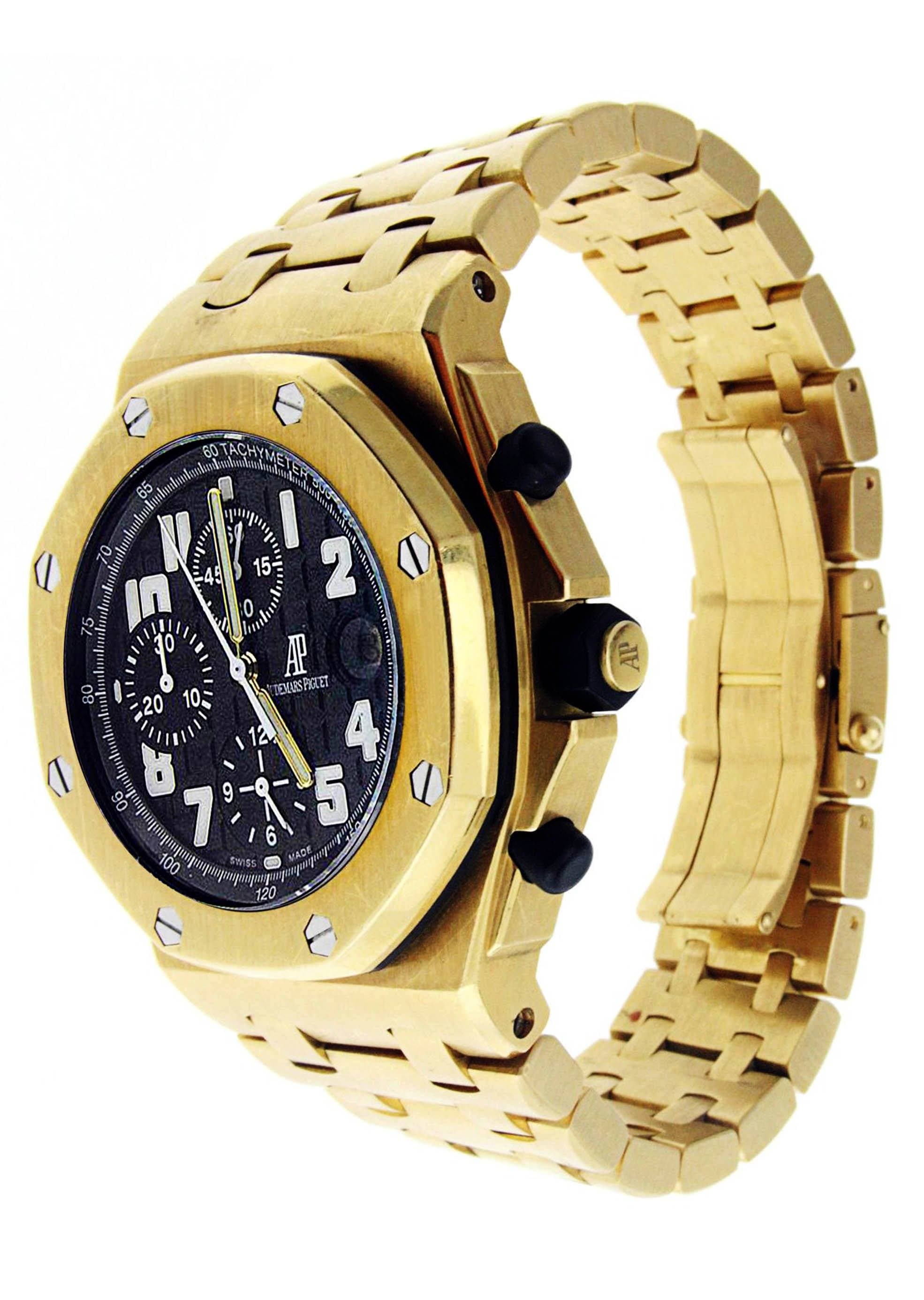 audemars piguet 18k yellow gold coin watch