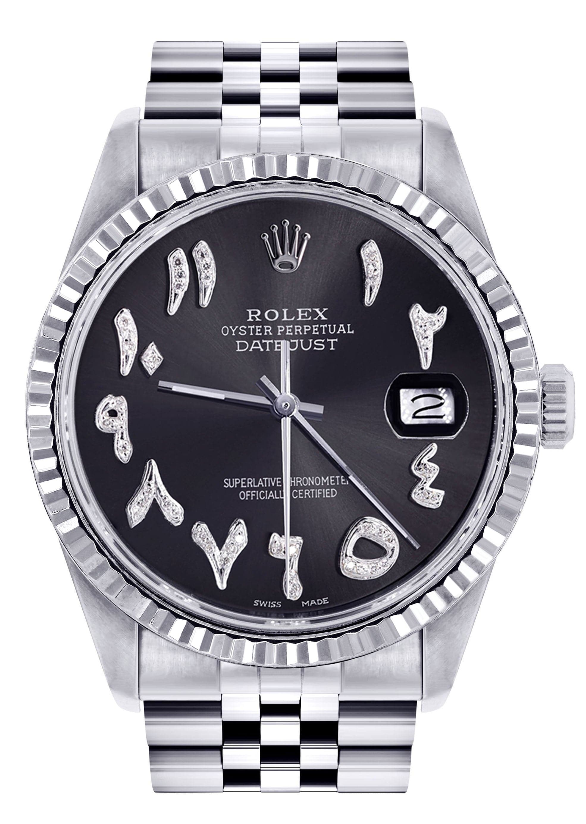 rolex datejust 36 arabic numerals