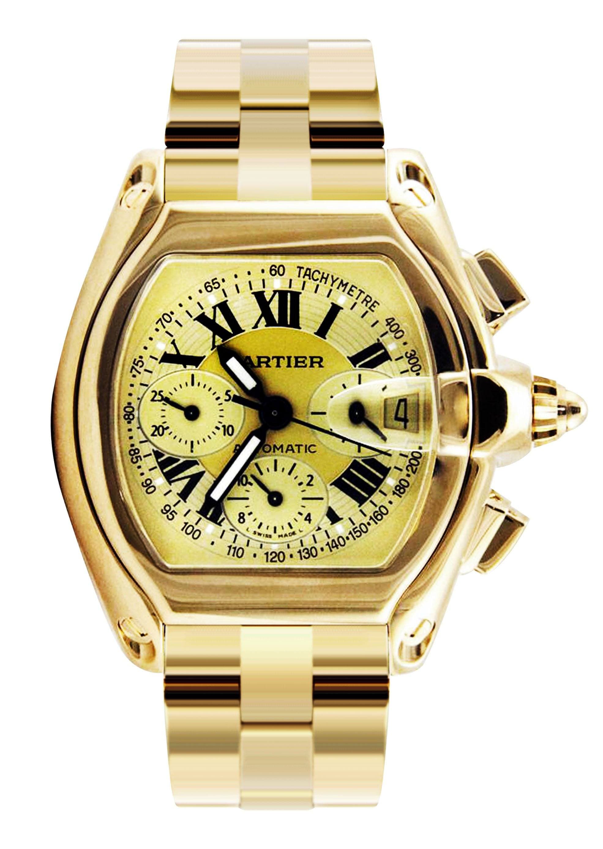 cartier roadster iced out