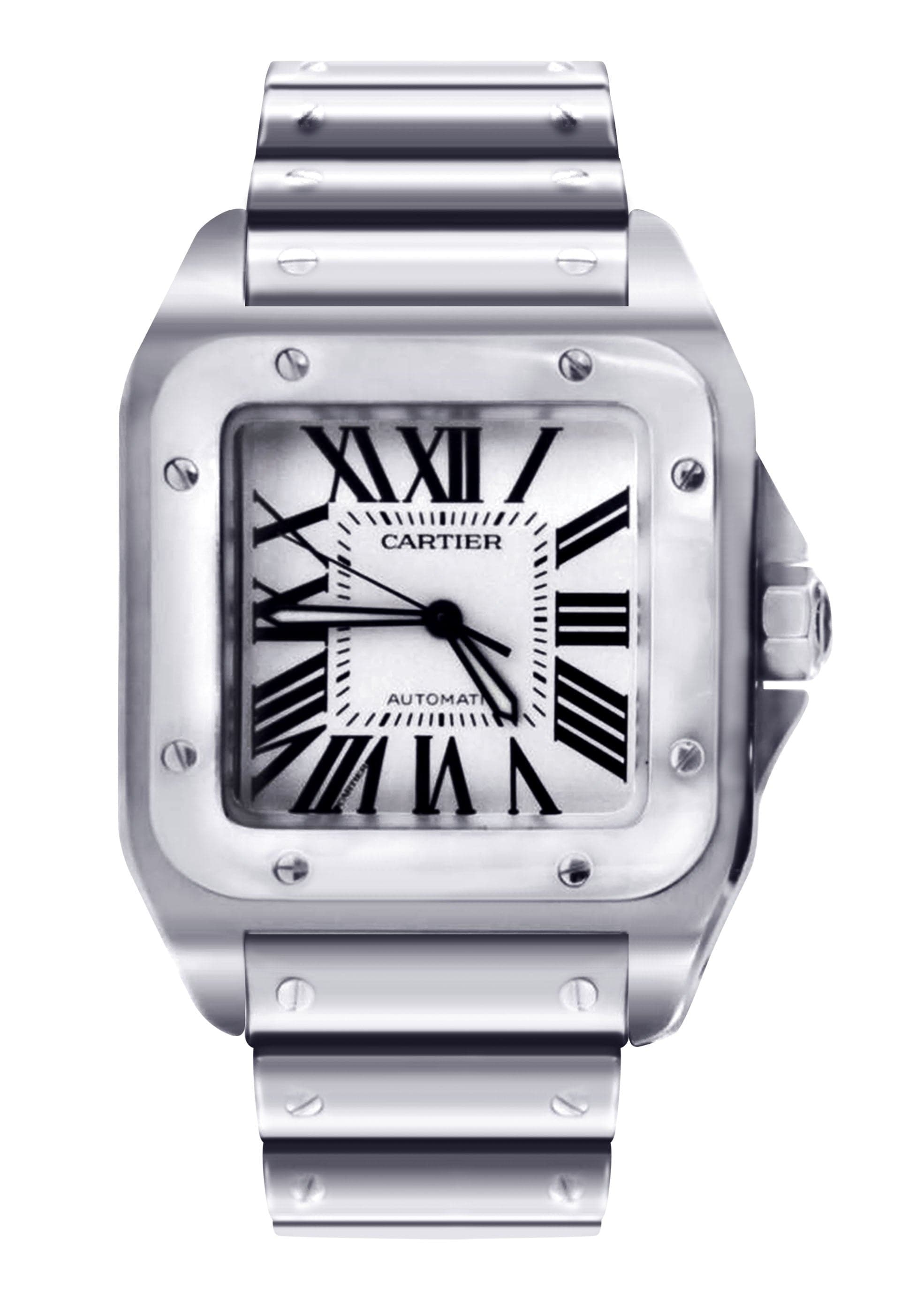 cartier santos 100 steel