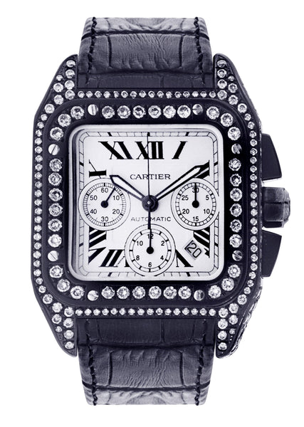 cartier watch mens diamond