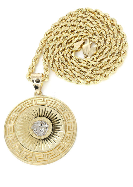 mens gold chain versace