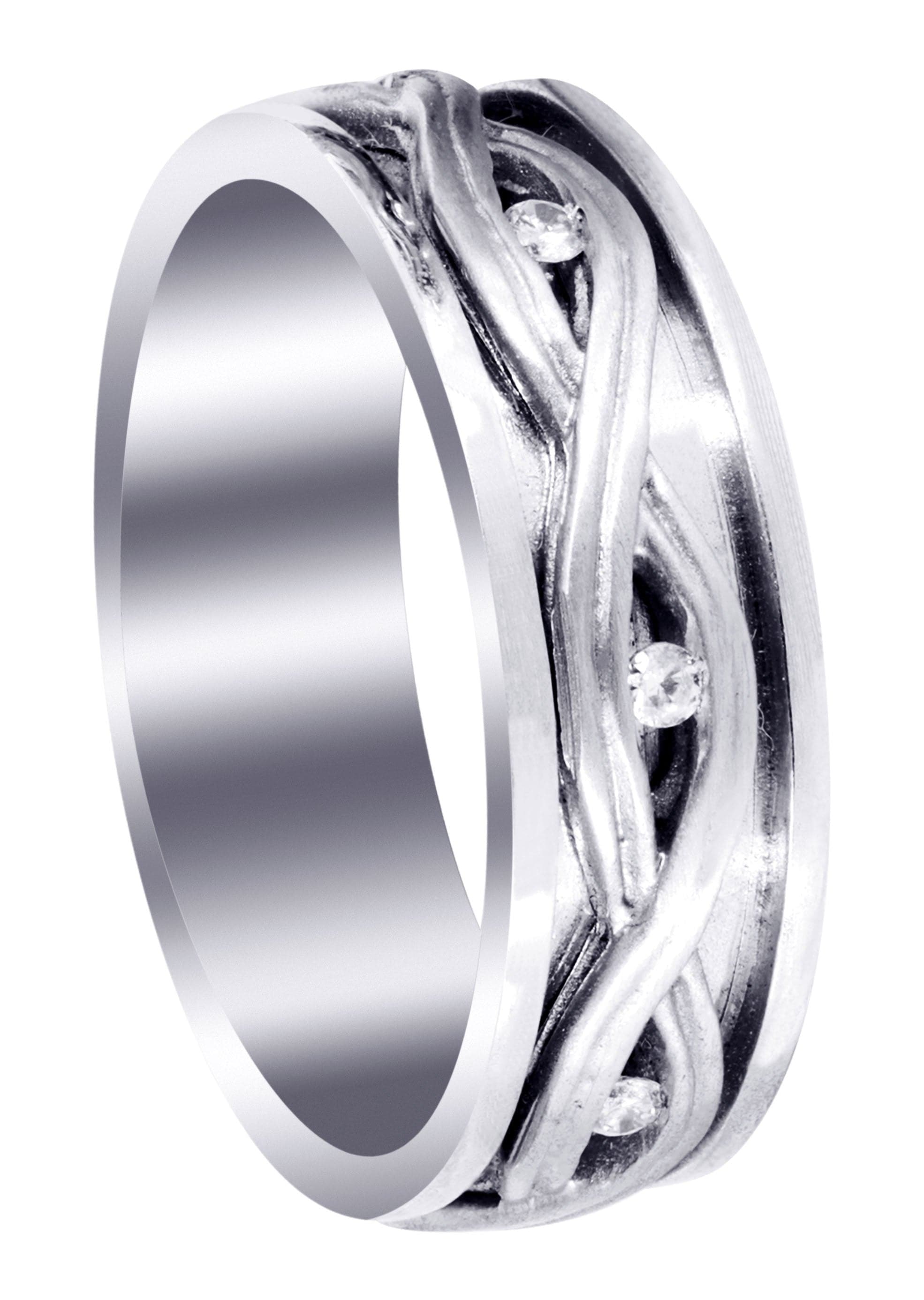 Diamond Unique Mens Wedding Band 0 21 Carats Satin Finish Dexter