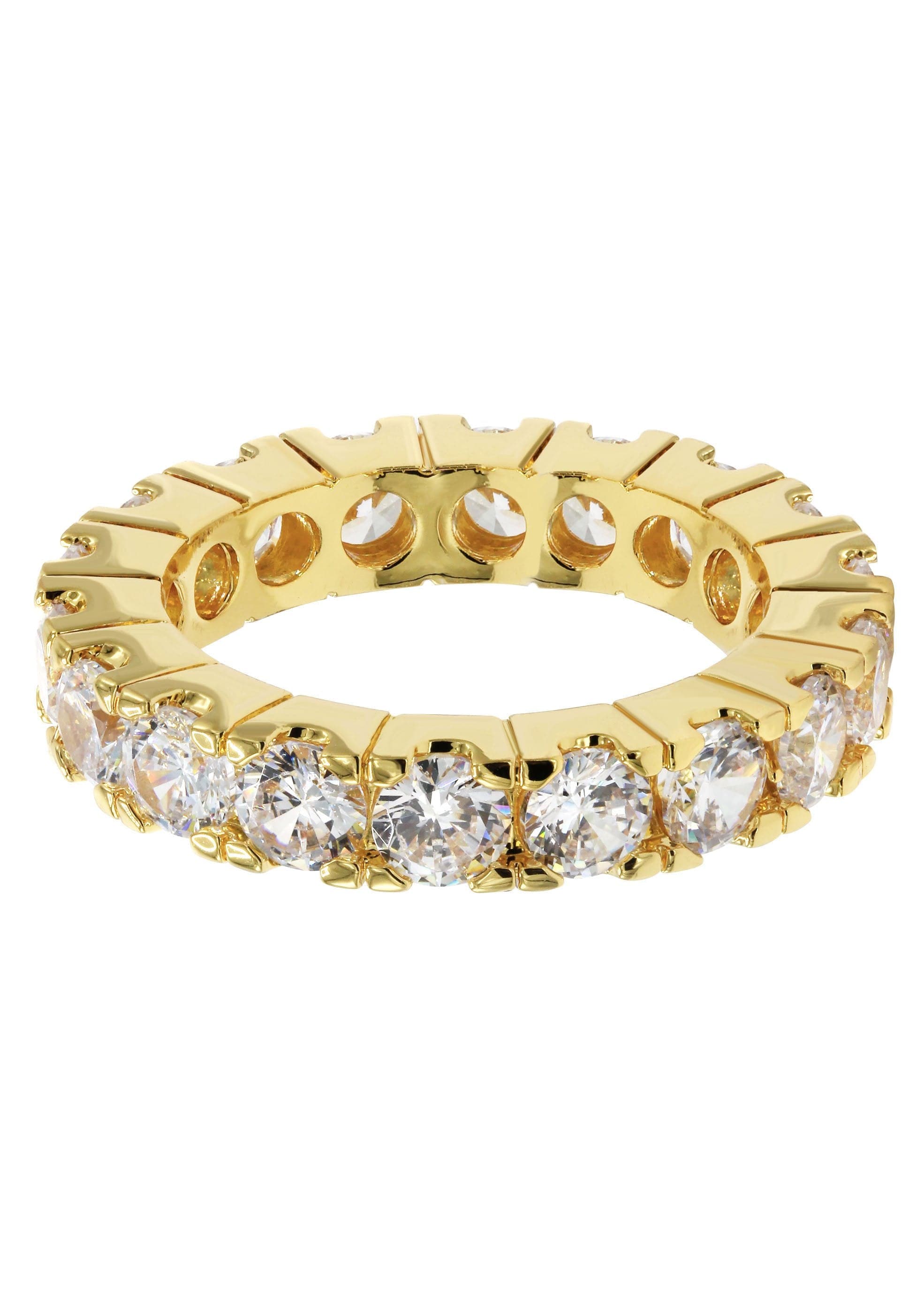 Mens Gold Plated Eternity Ring | 6.3 Grams – FrostNYC