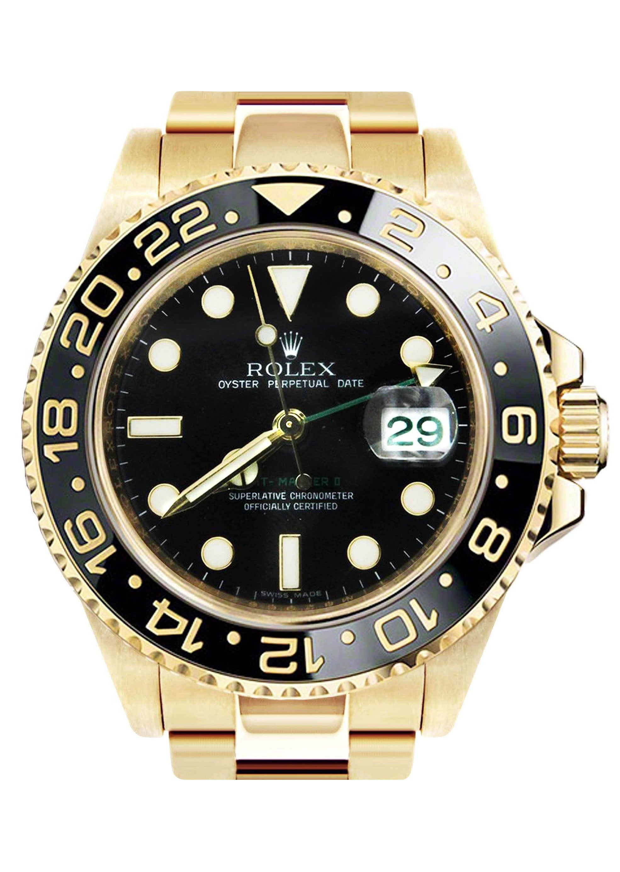 rolex gmt yellow gold