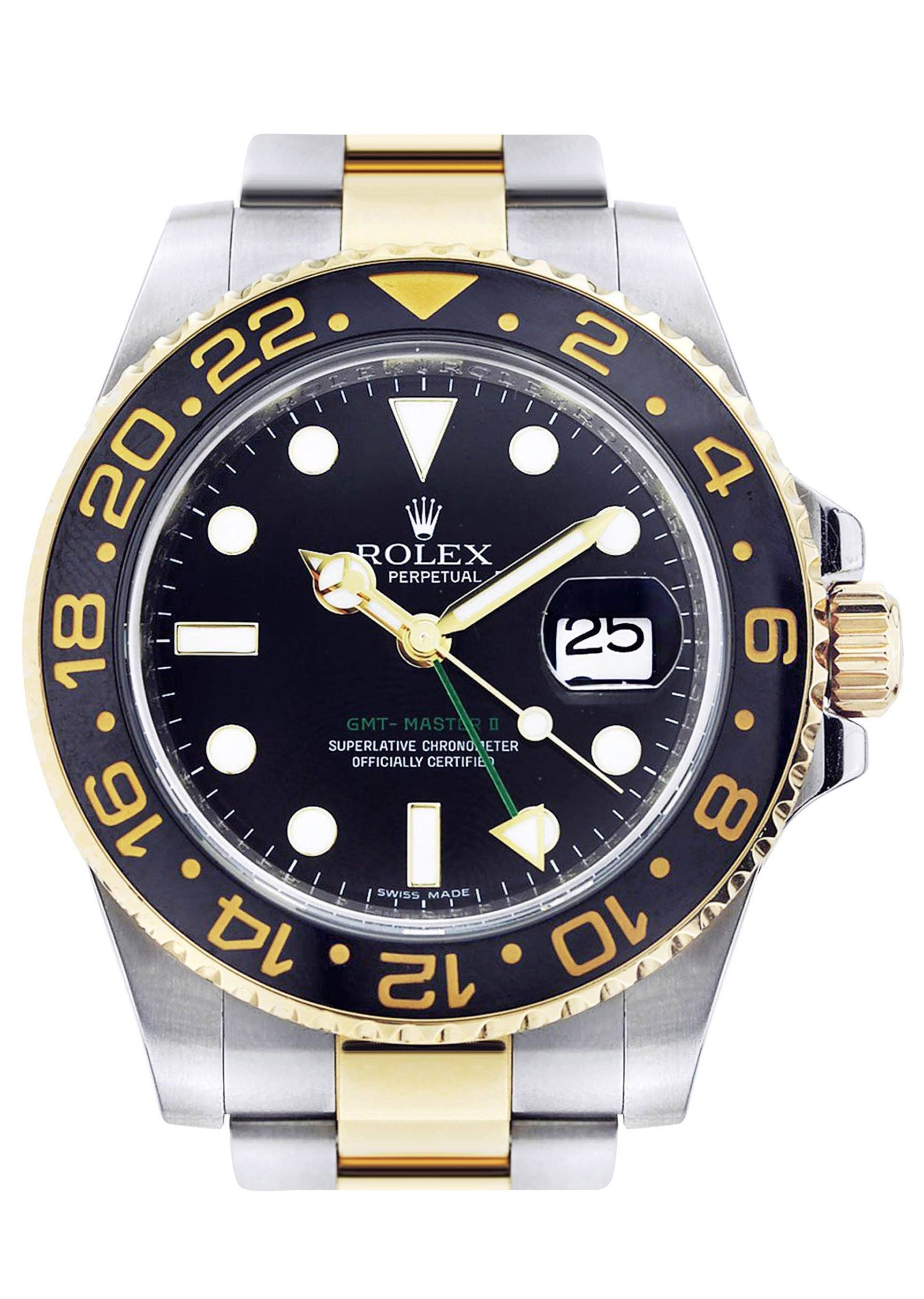 Rolex Gmt Master 2 | 18K Yellow Gold | 40 Mm – FrostNYC
