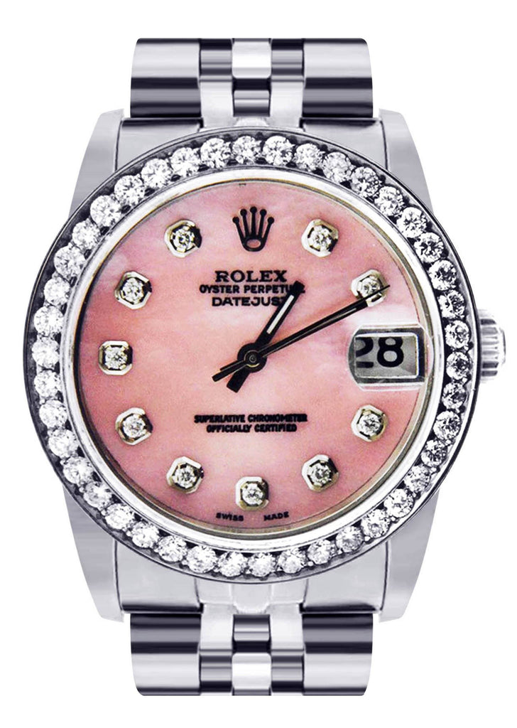 Rolex Datejust Watch For Women Stainless FrostNYC