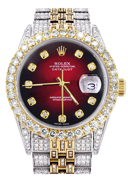 red face bust down rolex