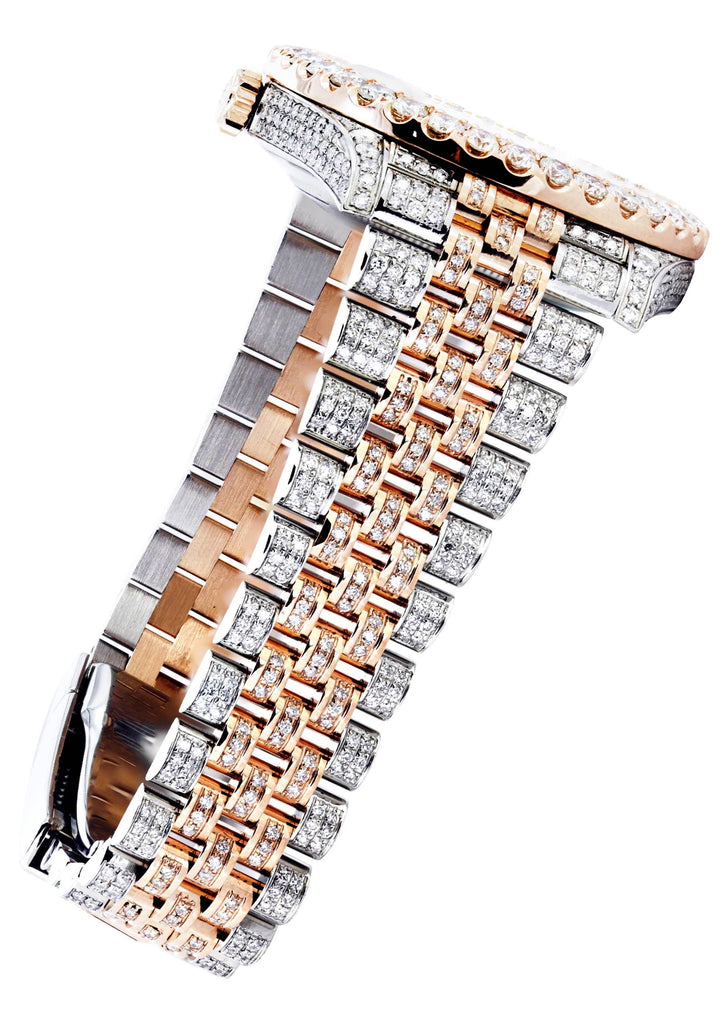 Diamond Rolex Datejust 41 Two Tone Rose Gold And Steel | 14 Carats ...