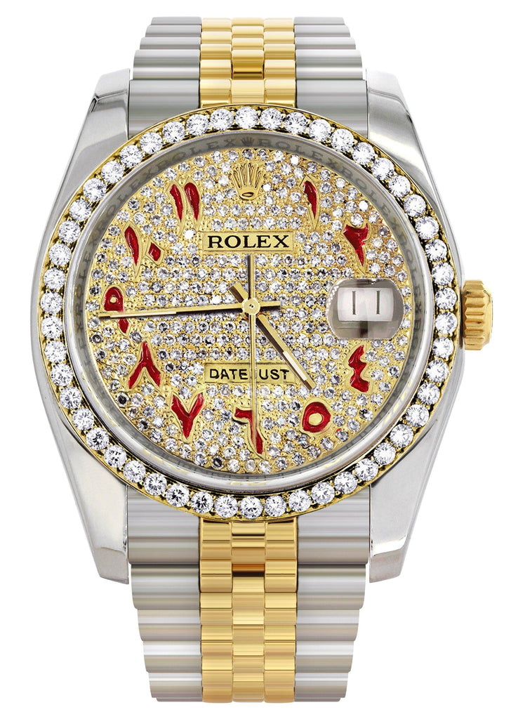 New Style | Hidden Clasp | Diamond Gold Rolex Watch For Men | 36Mm | C ...