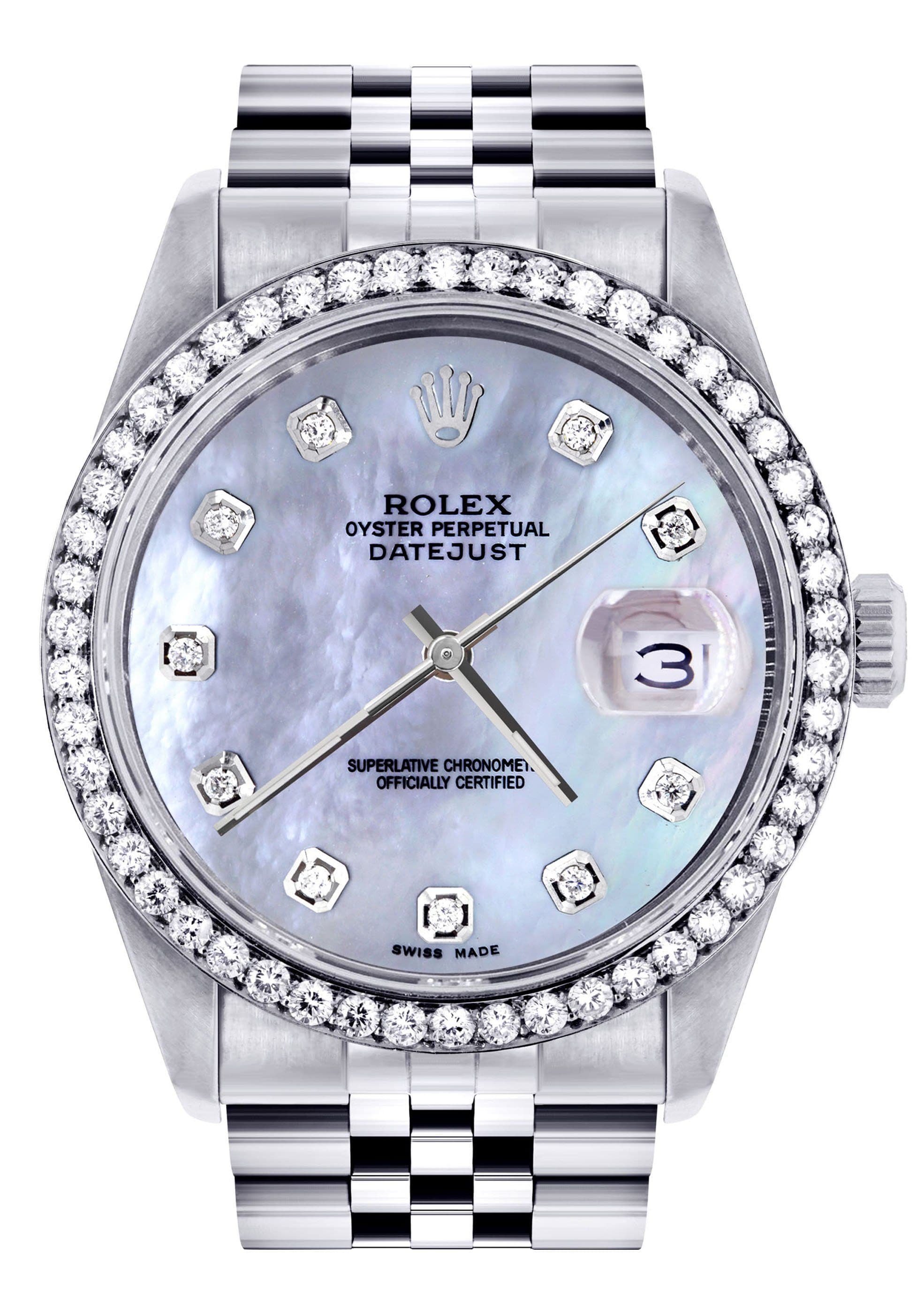 rolex 36mm mother of pearl