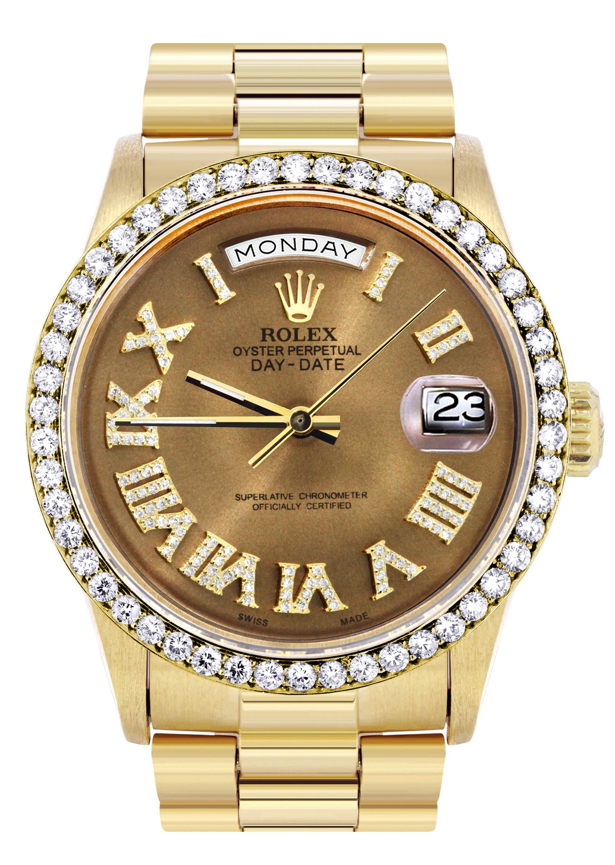Rolex Day-Date | Presidential | 18K Yellow Gold | Diamond Bezel | Diam ...