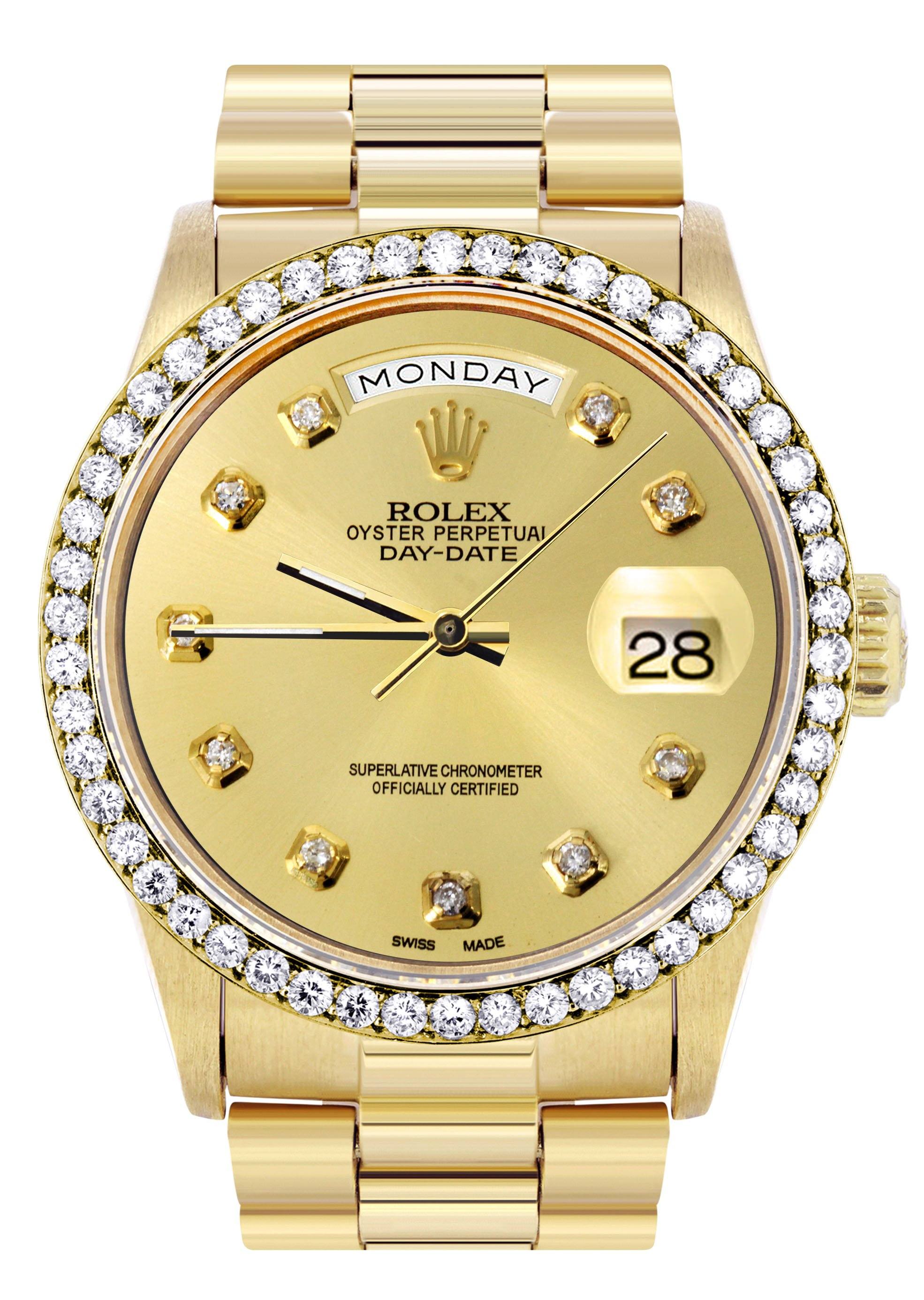 rolex presidential diamond bezel