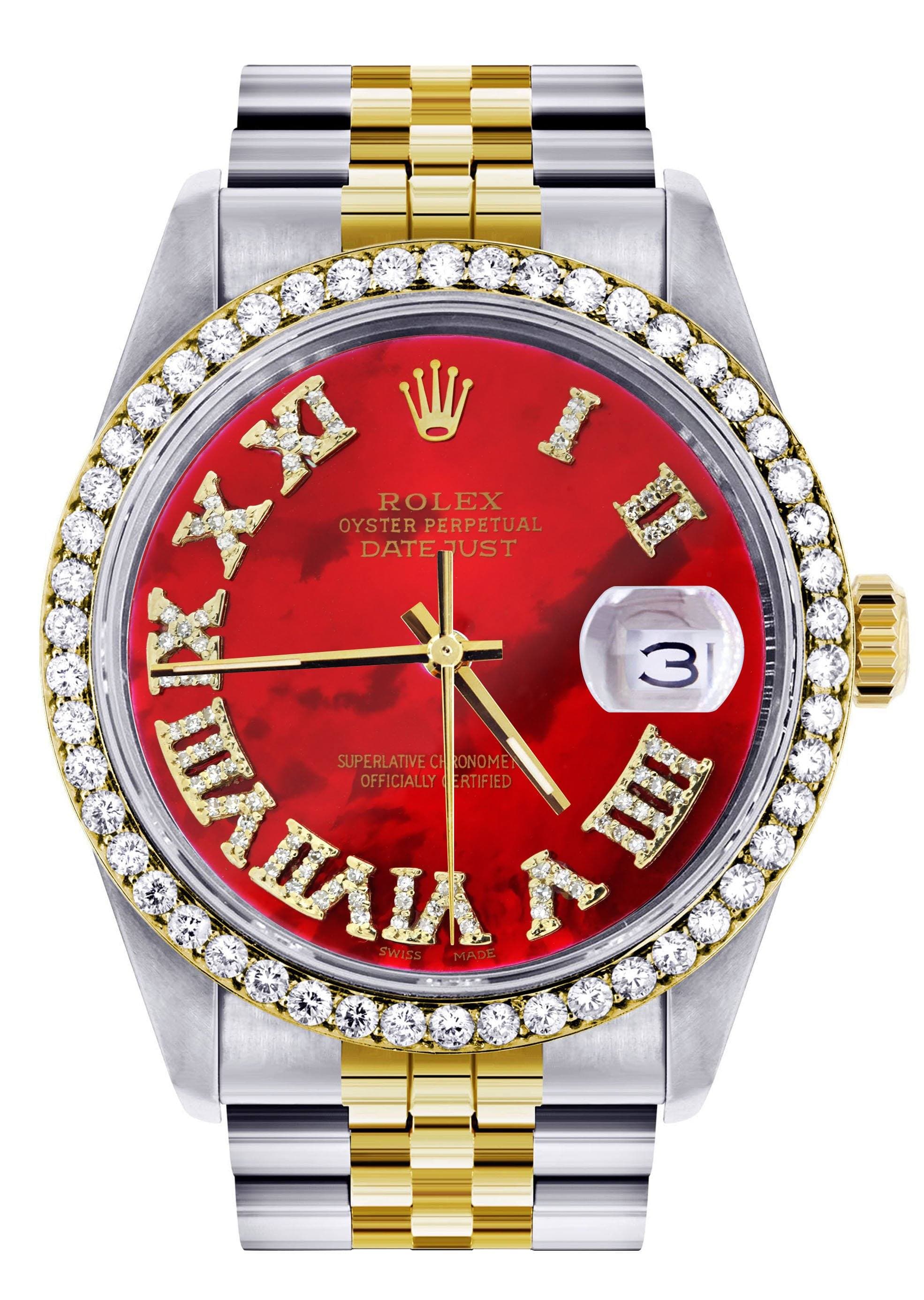 Gold \u0026 Steel Rolex Datejust Watch 16233 