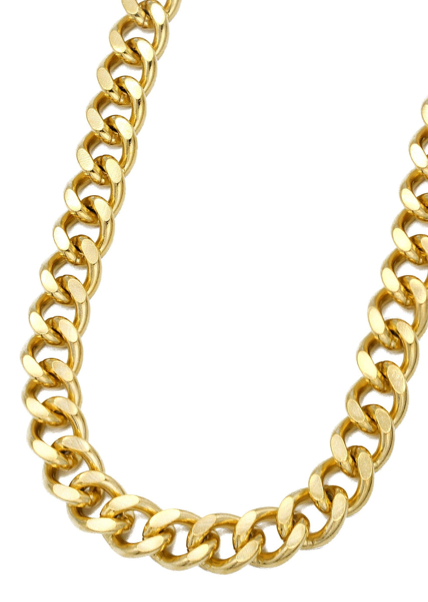 Gold Plated Mens Cuban Curb Chain – FrostNYC