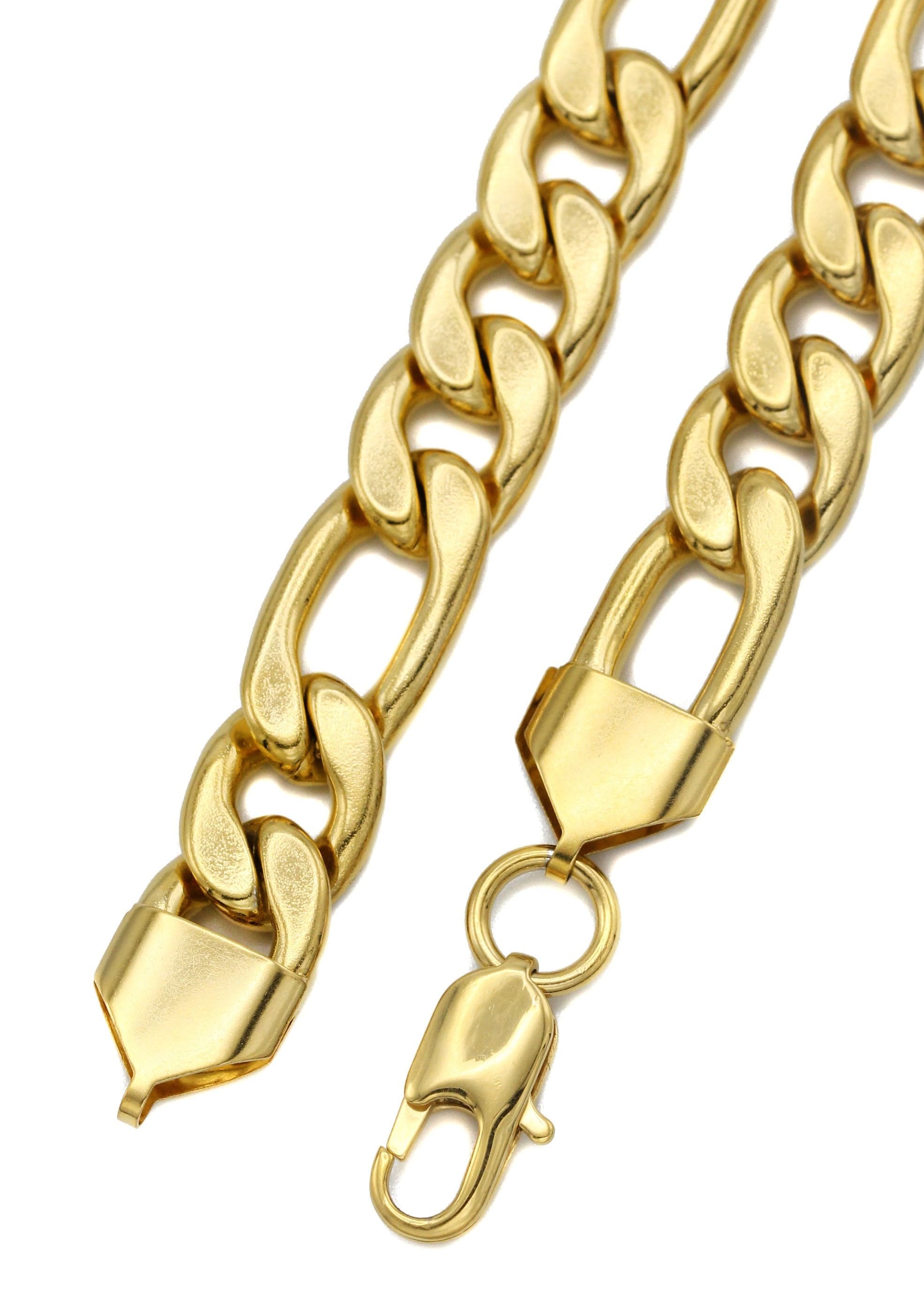 Gold Plated Mens Figaro Chain – FrostNYC