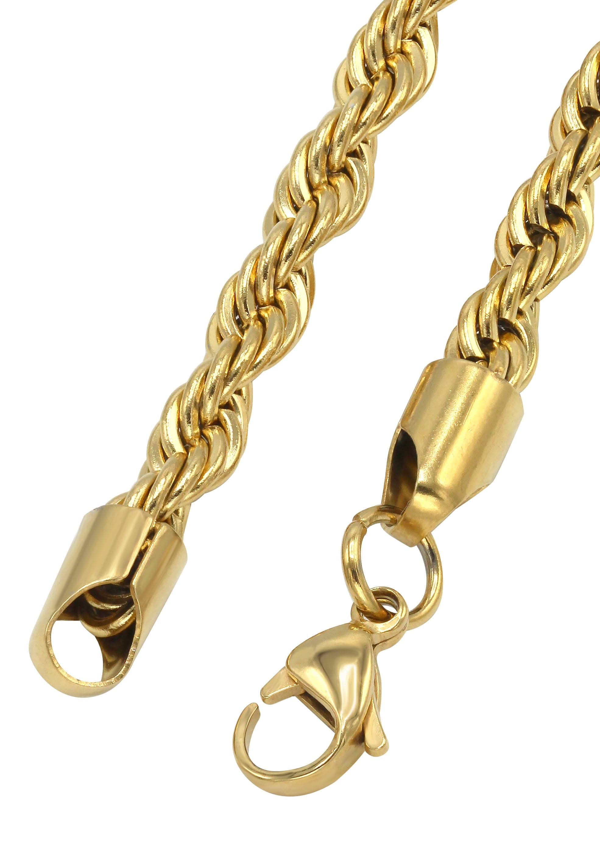 Gold Plated Mens Chain Solid Rope Frostnyc 4687
