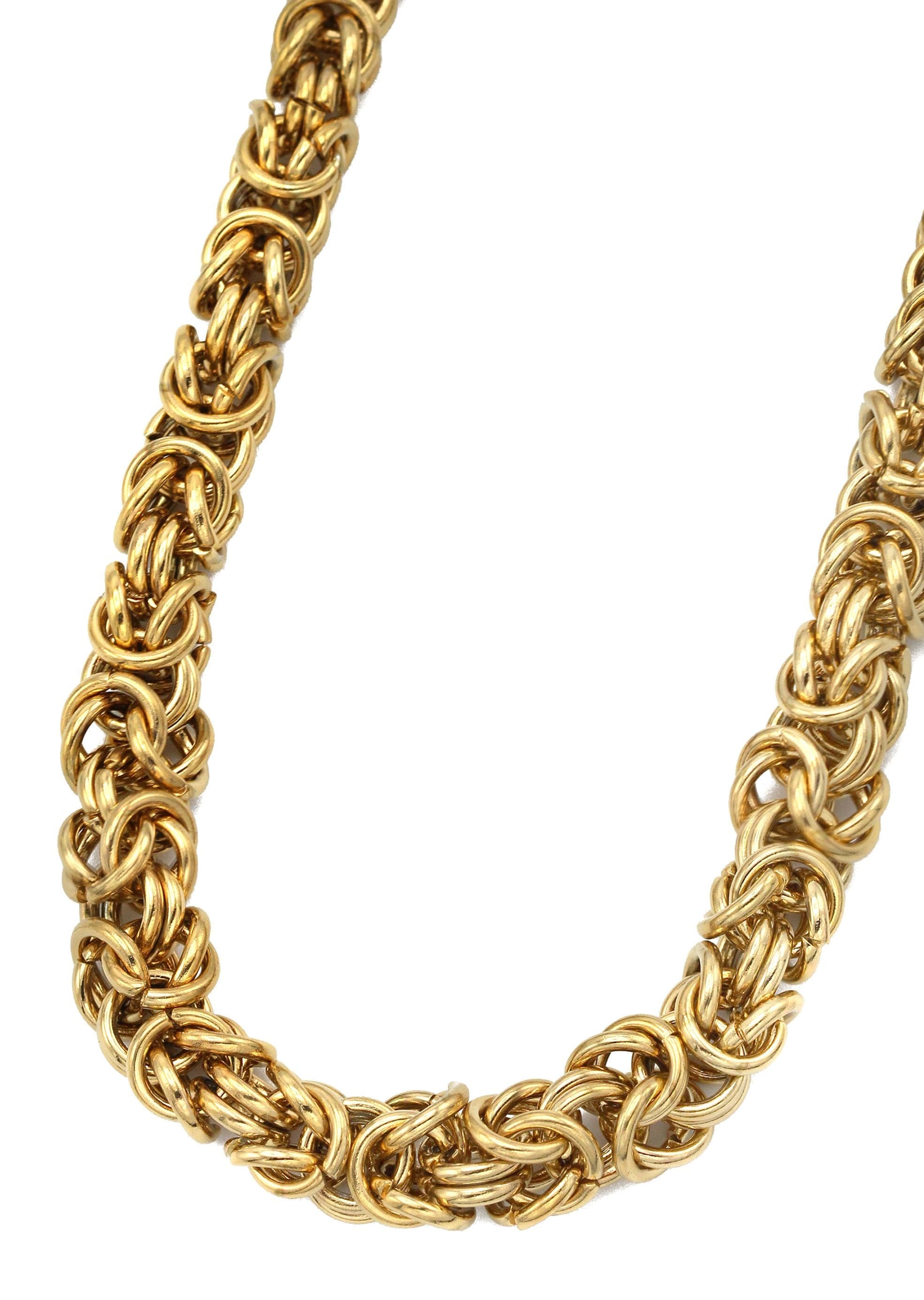 Gold Plated Mens Byzantine Chain FrostNYC