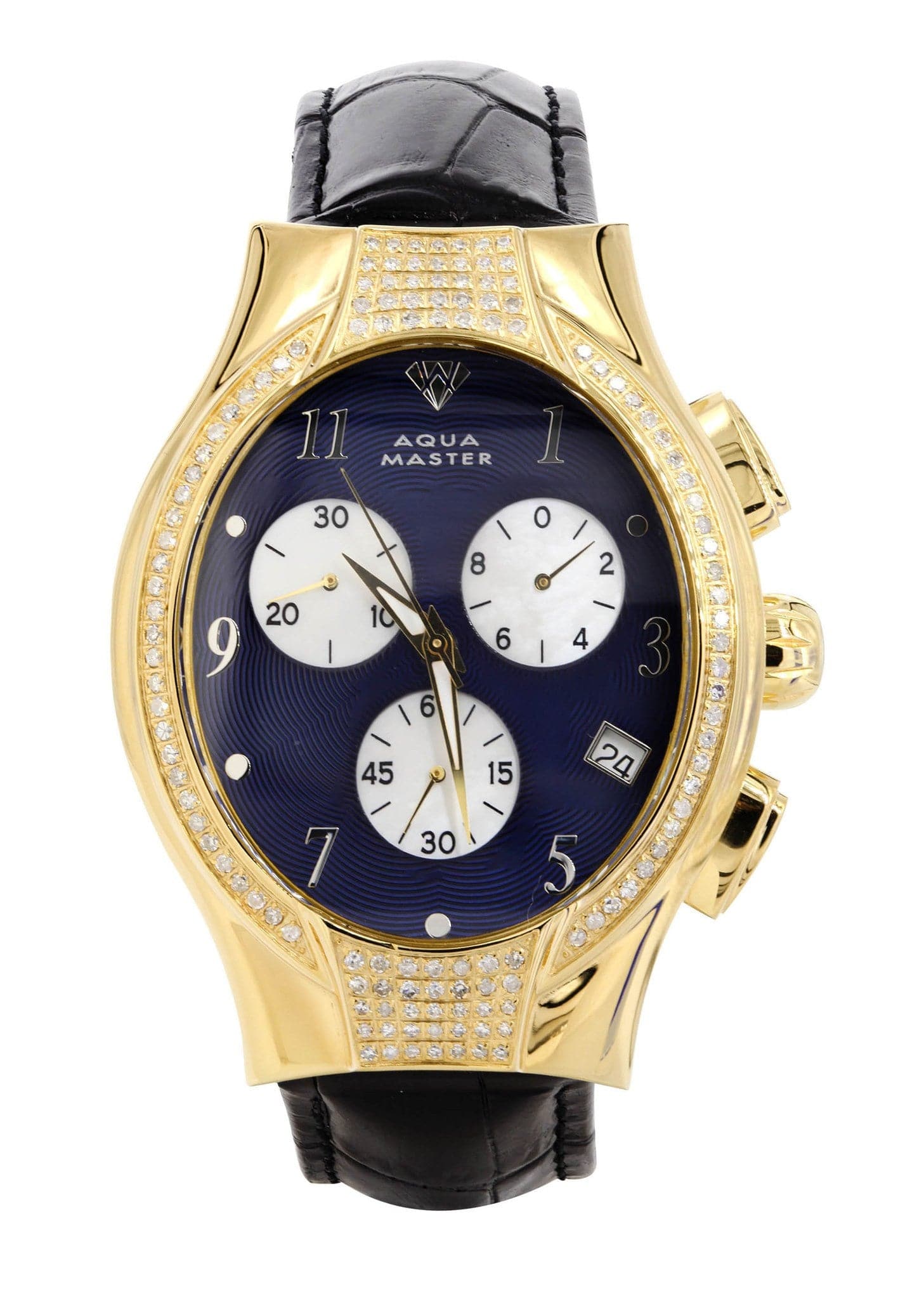 Mens Yellow Gold Tone Diamond Watch | Appx. 1.5 Carats – FrostNYC