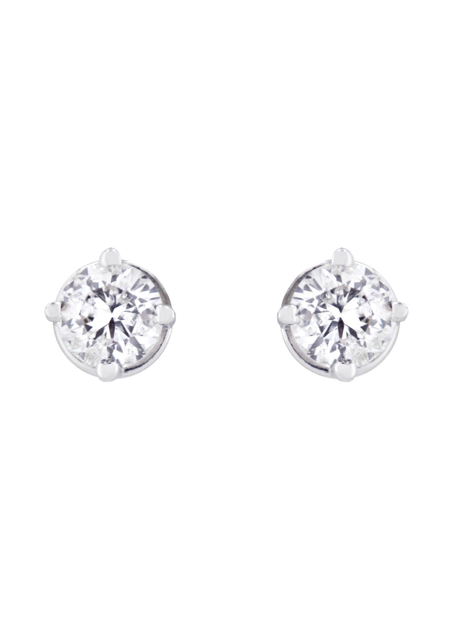 Round Diamond Stud Earrings | 0.65 Carats – FrostNYC