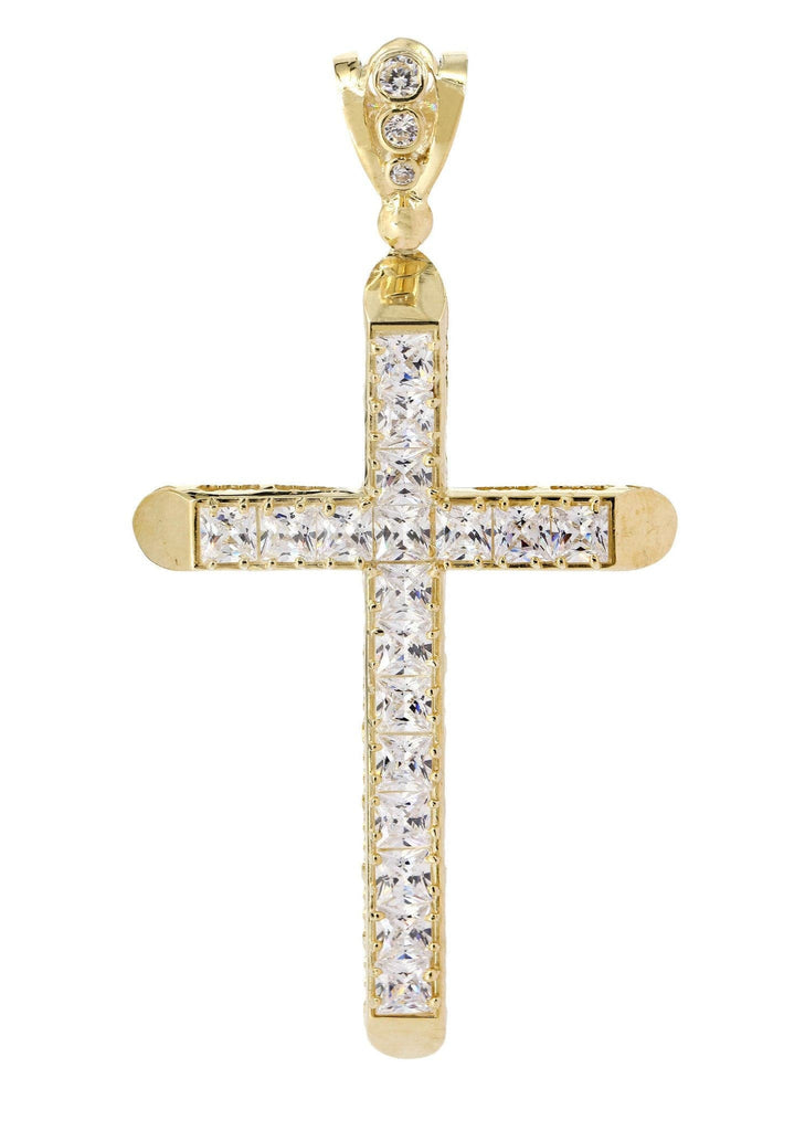 Gold Pendant - Men's 10K Cross & Angel Pendants – FrostNYC