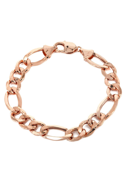 Gold Figaro Bracelet - 10K & 14K Chain Bracelets – FrostNYC