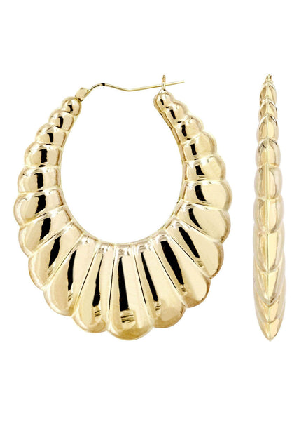 Gold Hoop Earrings | Real Gold Hoop Earrings – FrostNYC