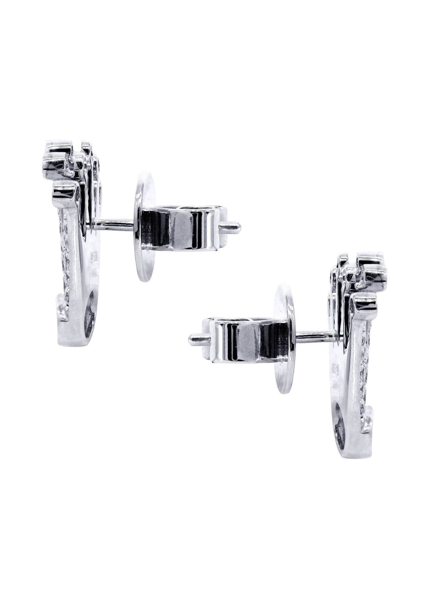 Diamond Earrings For Men | 14K White Gold | 0.57 Carats – FrostNYC