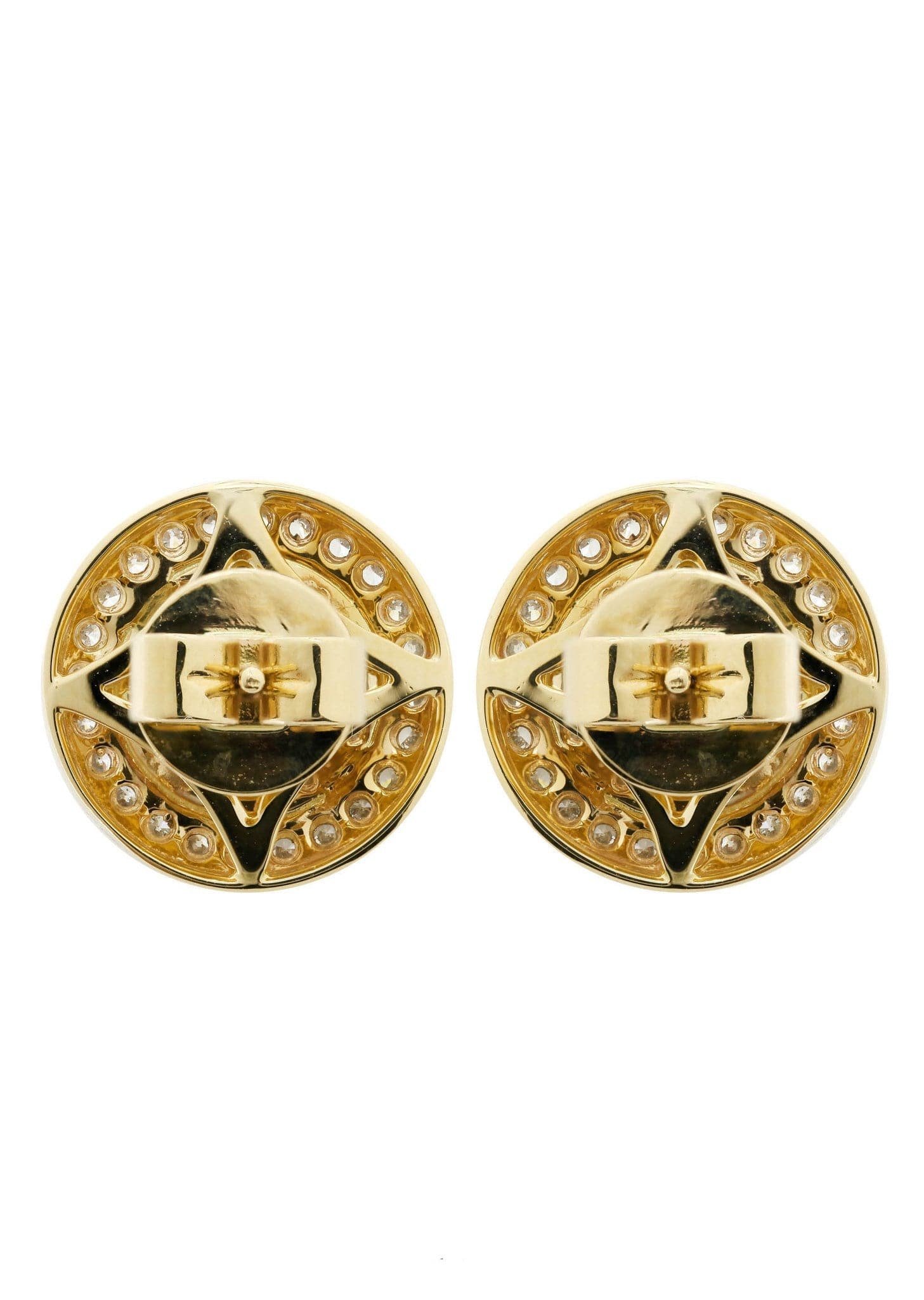 Diamond Earrings For Men | 14K Yellow Gold | 0.84 Carats – FrostNYC