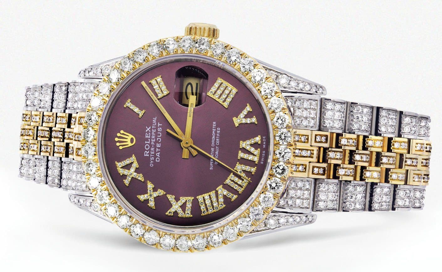 iced out datejust rolex